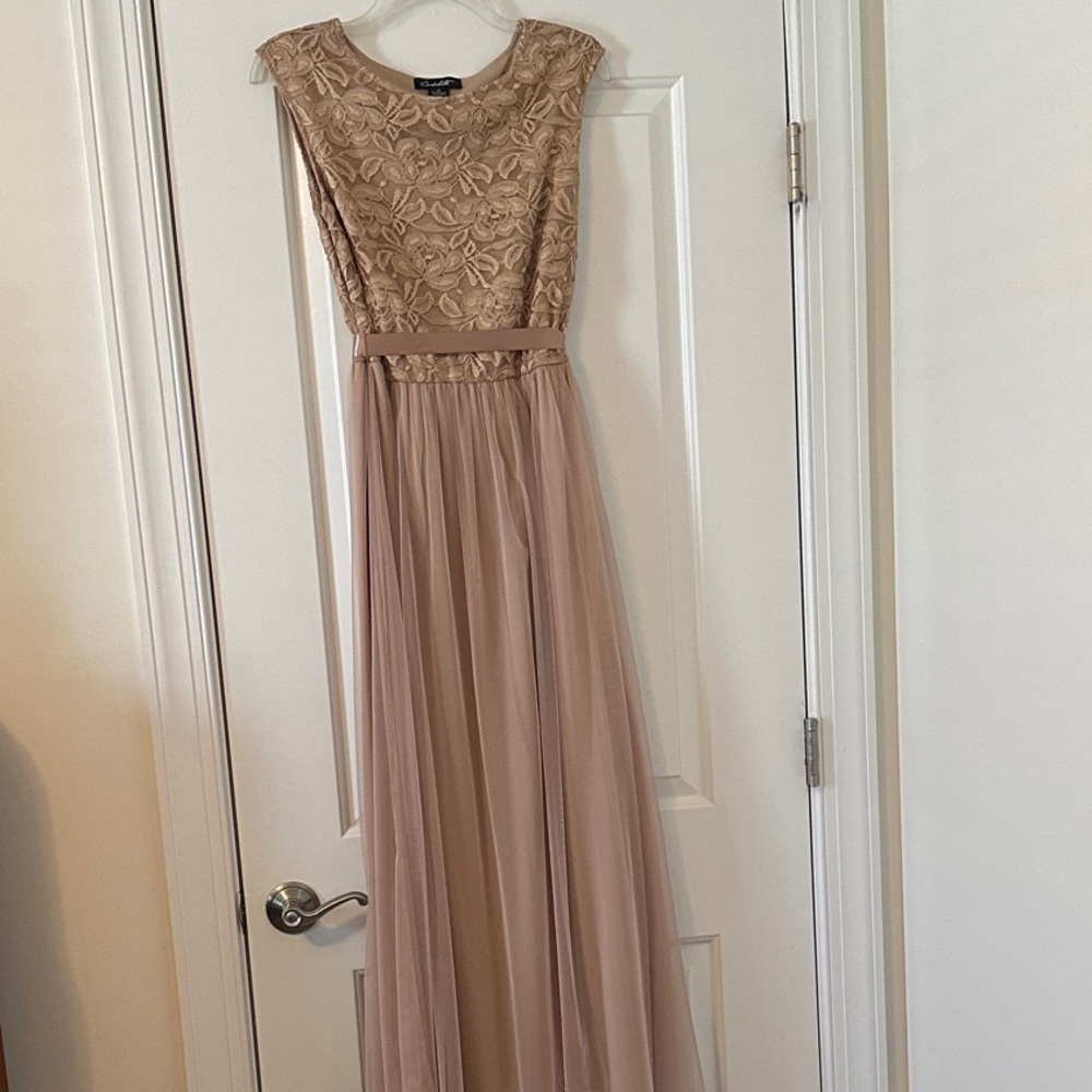 Cardalate Elegant Beige Lace Wedding Dress